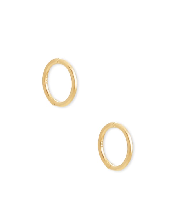 Keeley 10mm Huggie Earrings in 18k Gold Vermeil